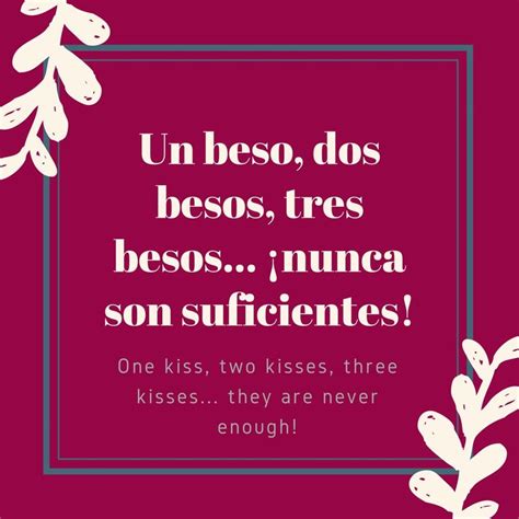 quiero besos in english|More.